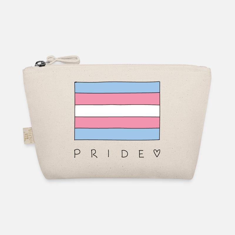 Transgender Trans Flag Pride - Organic Pouch - nature