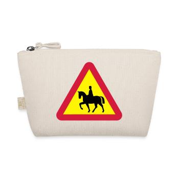 Horse warning - Organic Pouch - nature - Front