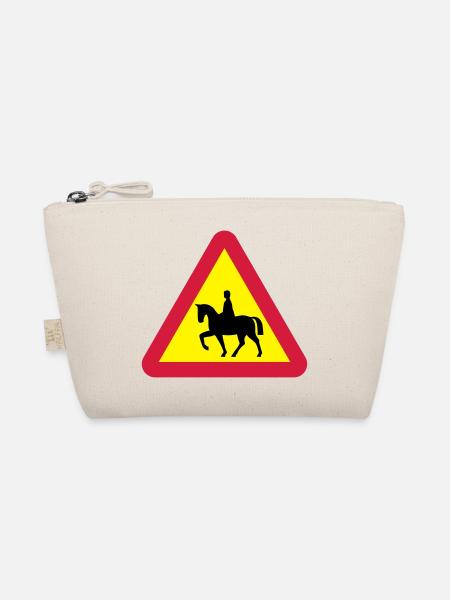 Horse warning - Organic Pouch - nature - Front