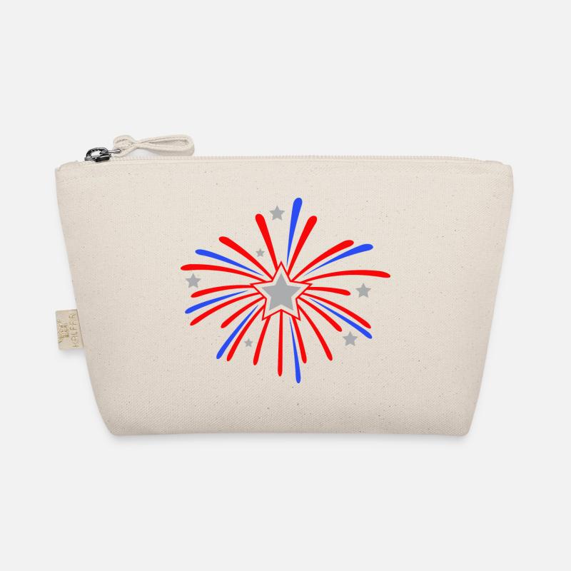 Fireworks New Year gift - Organic Pouch - nature