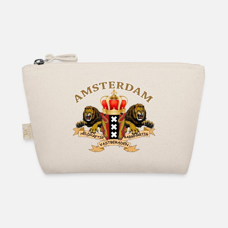 Wappen Amsterdam springende Löwen Bio-Täschchen