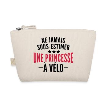 sous estimez une princesse à vélo - humour femme - Trousse biologique - nature - Devant