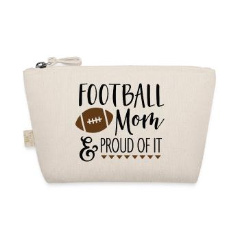 Football MOM & proud of it - Organic Pouch - nature - Front