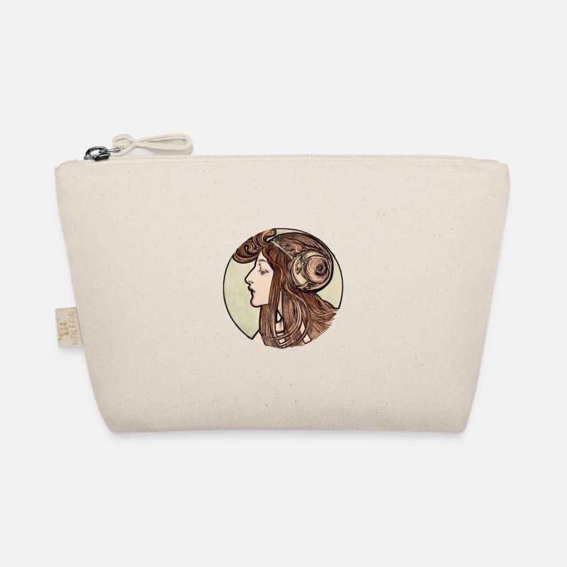 Alphonse Maria Mucha Stained Glass #3 Organic Pouch