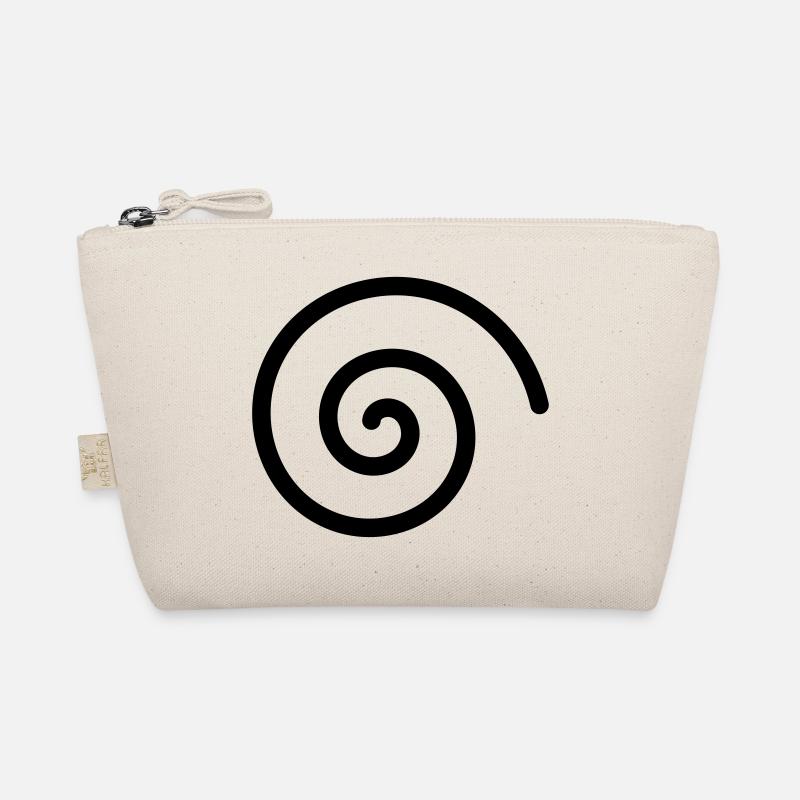 Black Spiral Organic Pouch
