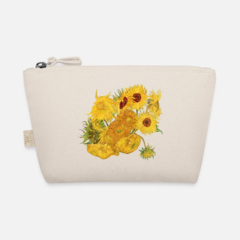 Van Gogh Sonnenblumen | Freigestellte Sonnenblumen - Bio-Täschchen - Natur