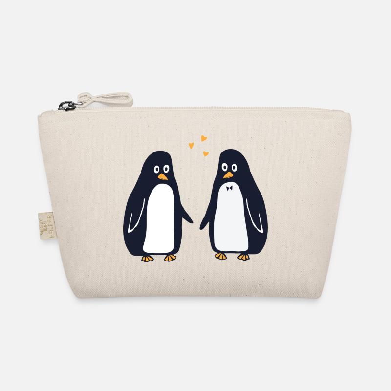 Verliebte Pinguine Bio-Täschchen