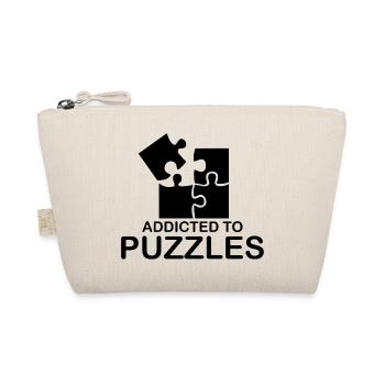 Puzzle Spruch Geschenk Autsimus Puzzlen Denksport - Bio-Täschchen - Natur - Vorne