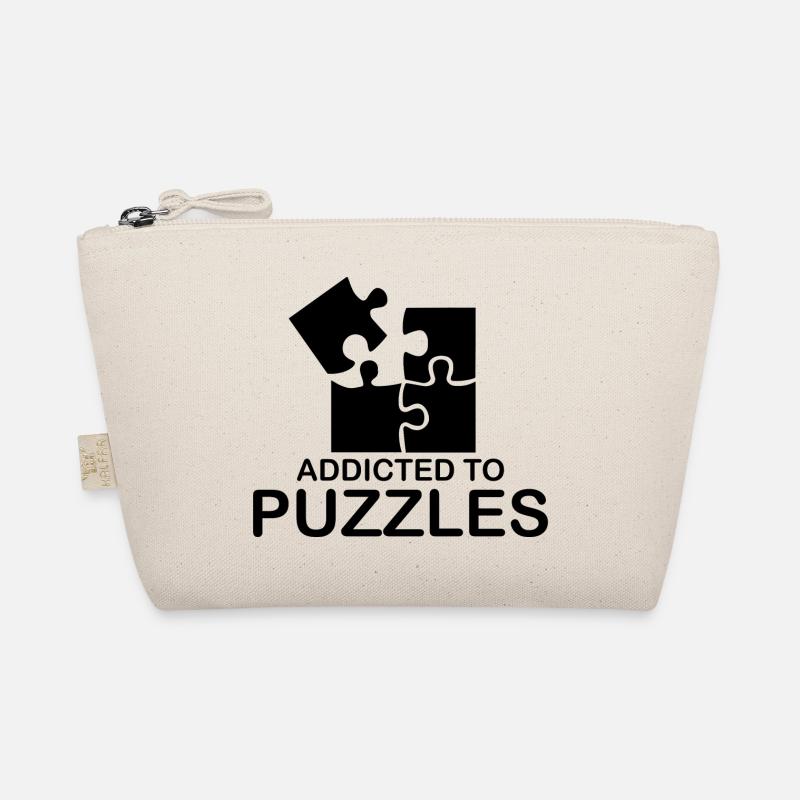 Puzzle Spruch Geschenk Autsimus Puzzlen Denksport Bio-Täschchen