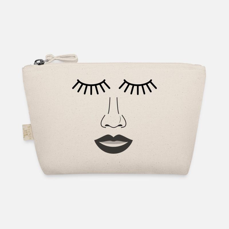 eyelash nose mouth Organic Pouch