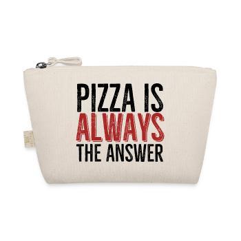 Pizza Is Always The Answer - Organic Pouch - nature - Front