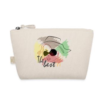 A very beautiful face drawing of a man the best - Organic Pouch - nature - Front