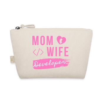 Mom Wife Developer - Developer Mom - Bio-Täschchen - Natur - Vorne
