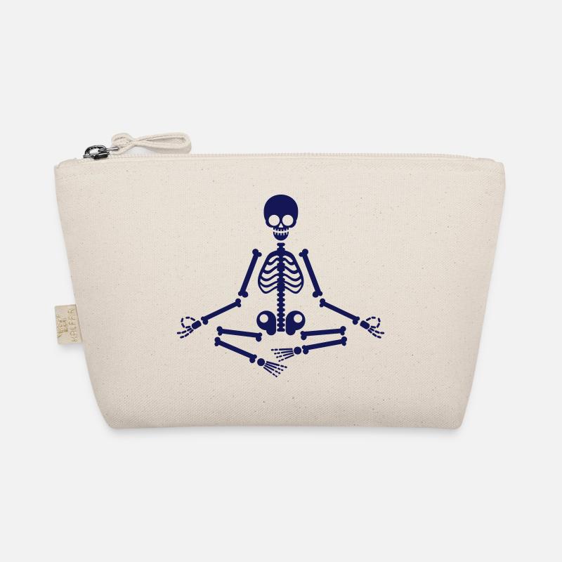 Meditation Skeleton Meditate Relaxation Mudra Organic Pouch