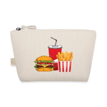 Burger, Soda, Pommes. - Bio-Täschchen - Natur - Vorne