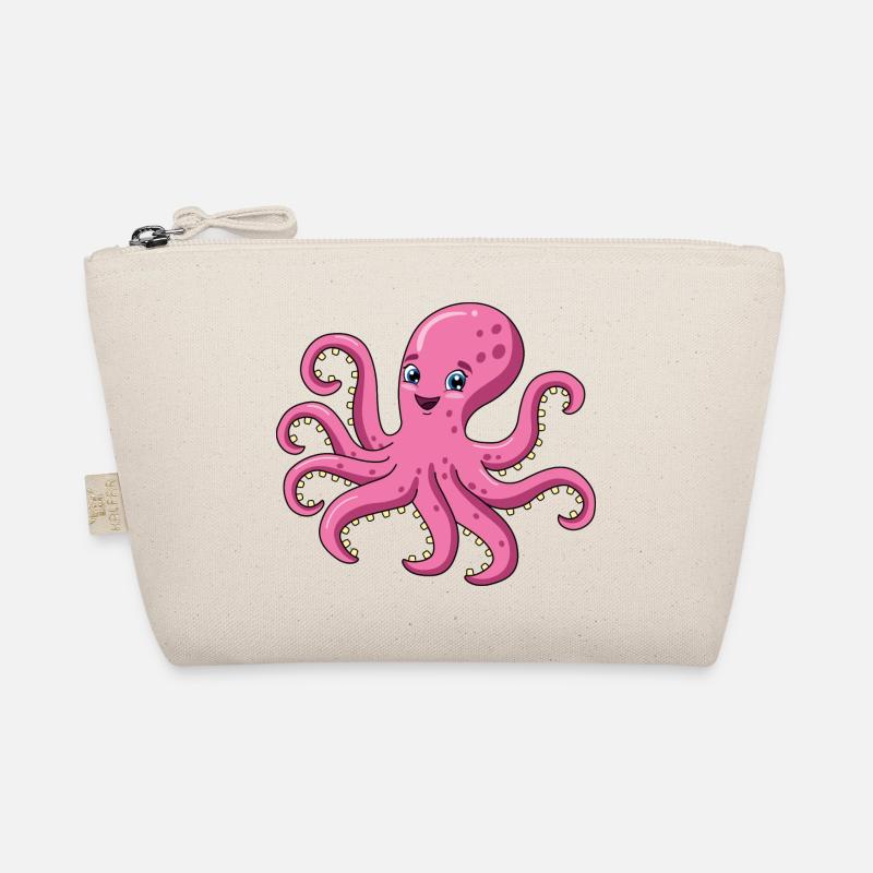 Octopus Cartoon Organic Pouch