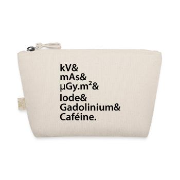 kV mAs Caféine Humour Café Radiologie Scanner Irm - Trousse biologique - nature - Devant