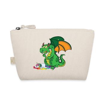 Drôle de dragon mange de la licorne - Trousse biologique - nature - Devant