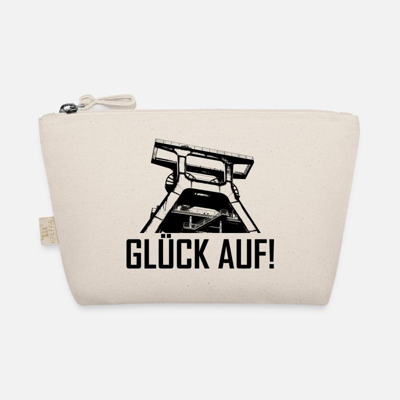 Glück auf - Bio-Täschchen - Natur