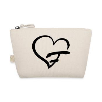 Lettre de cœur F - Trousse biologique - nature - Devant