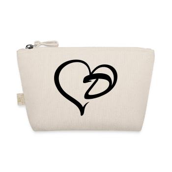 Lettre de cœur D - Trousse biologique - nature - Devant