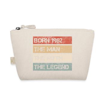 Man Myth Legend 1982 40th Birthday Gift - Organic Pouch - nature - Front