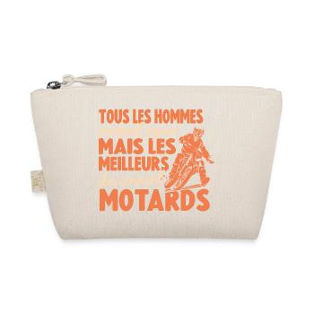 Homme Motard Tous Les Hommes Naissent Égaux Moto - Trousse biologique - nature - Devant