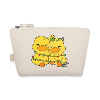 Ducks Christmas Lights - Organic Pouch - nature - Front