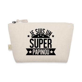 je suis un super papinou - Trousse biologique - nature - Devant