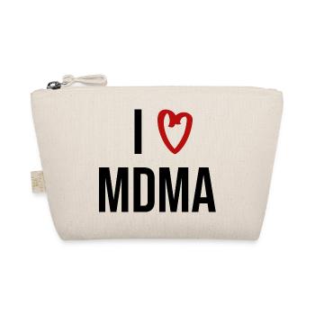 i love mdma drugs saying writing - Organic Pouch - nature - Front