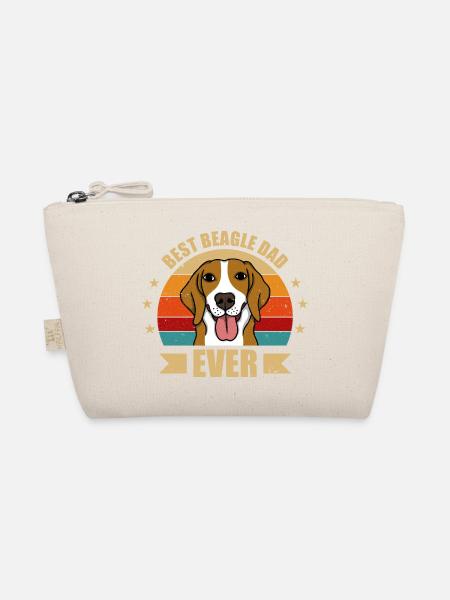 BEST BEAGLE Dad - Organic Pouch - nature - Front