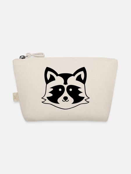 Raccoon Racoon - Organic Pouch - nature - Front