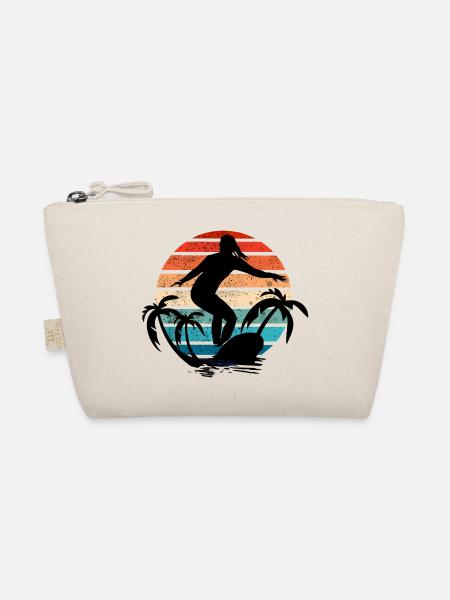 Surfer Girl Sunset - Bio-Täschchen - Natur