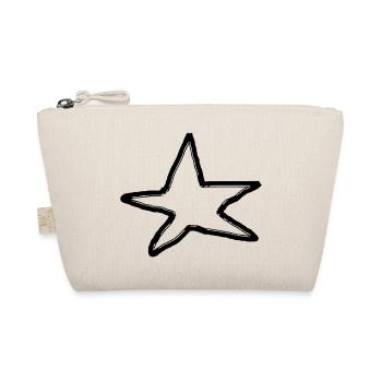 Stars Glitter Starlet Vector Drawn 1 - Organic Pouch - nature - Front