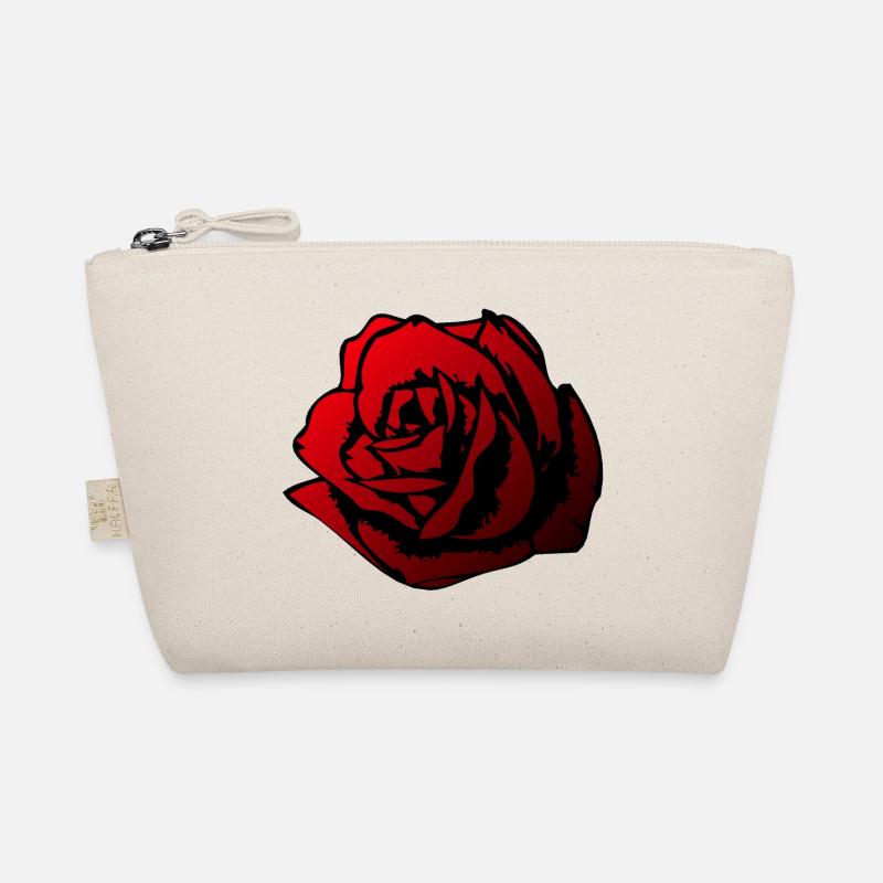 rosa Blume Bio-Täschchen