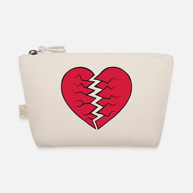 Herz gebrochen Design Bio-Täschchen