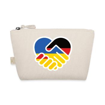Solidarity Heart GermanyUkraine - Organic Pouch - nature - Front