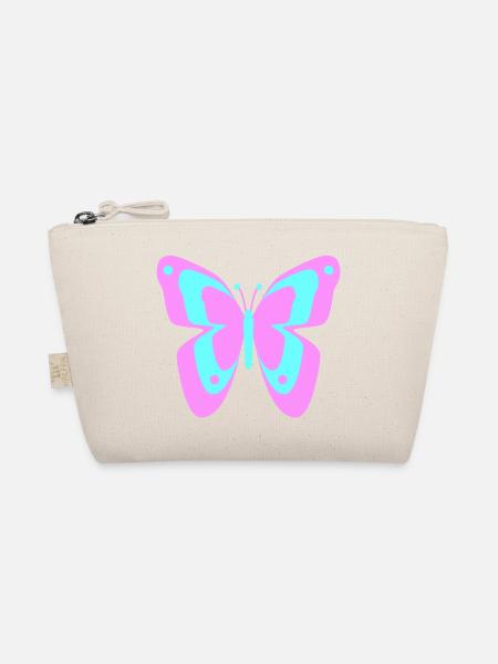 Butterfly Butterfly Insects Spring Summer colorful - Organic Pouch - nature - Front