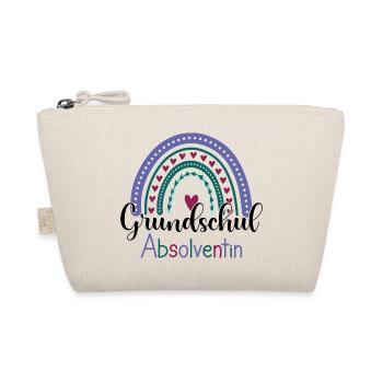 Grundschulabsolventin Abschied Grundschule Rainbow - Bio-Täschchen - Natur - Vorne