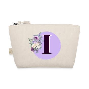 Buchstabe I Blumenkrone - Bio-Täschchen - Natur - Vorne