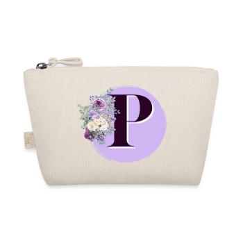 lettre P Couronne de fleurs - Trousse biologique - nature - Devant