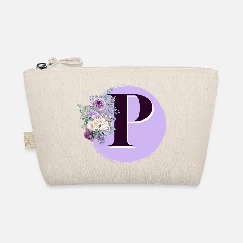 Buchstabe P Blumenkrone Bio-Täschchen