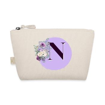 Buchstabe N Blumenkrone - Bio-Täschchen - Natur - Vorne