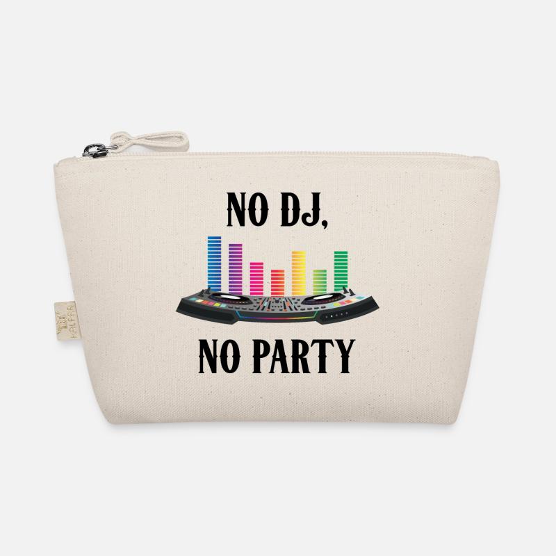 No DJ No Party Computer DJ Djane Mix Bio-Täschchen
