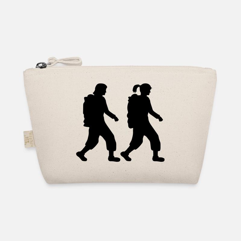 2 girlfriends hiking Organic Pouch