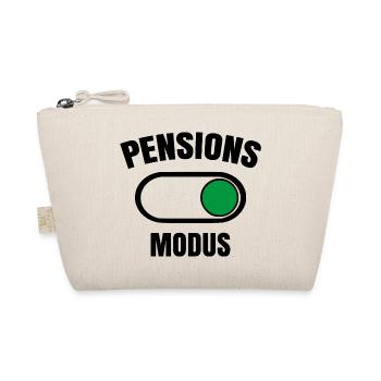 Pension Rente Pensionist Geschenk Ruhestanstand - Bio-Täschchen - Natur - Vorne
