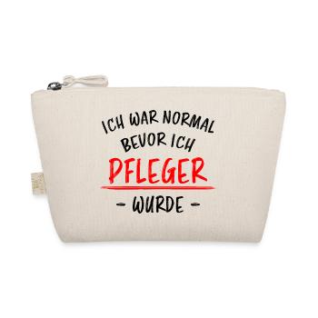 Pfleger Lustiger Spruch Altenpfleger Job Geschenk - Bio-Täschchen - Natur - Vorne