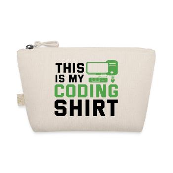 This Is My Coding Shirt Coder Programmer Computer - Bio-Täschchen - Natur - Vorne