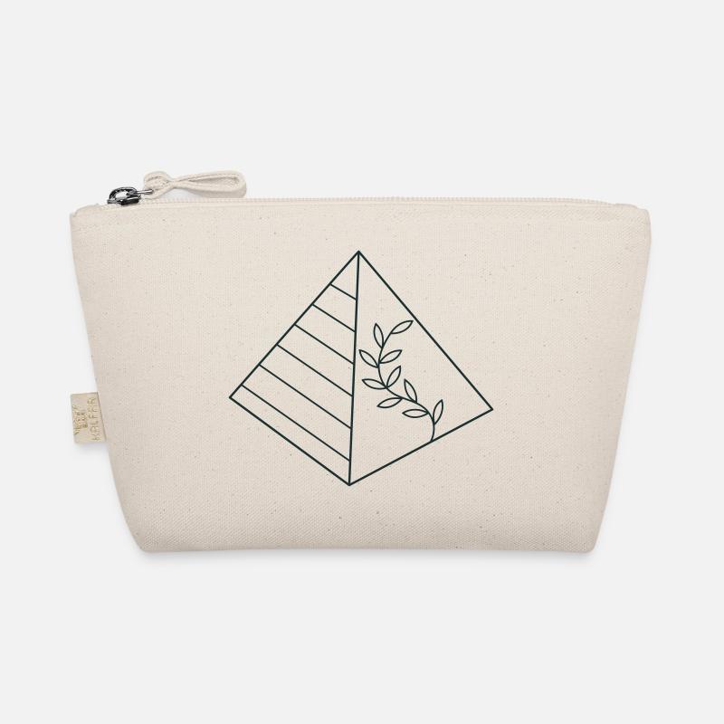 Pyramid with floral growth Organic Pouch