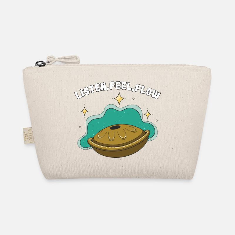 Handpan Spruch Percussion Instrument Geschenk Bio-Täschchen